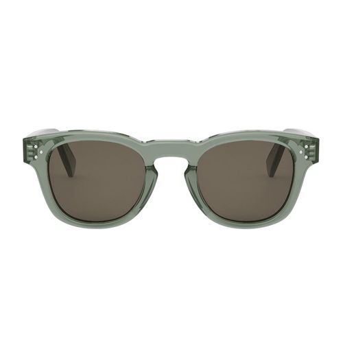 Cl40233i 3 Dots 96e Transparent Green Sunglasses - Celine - Modalova