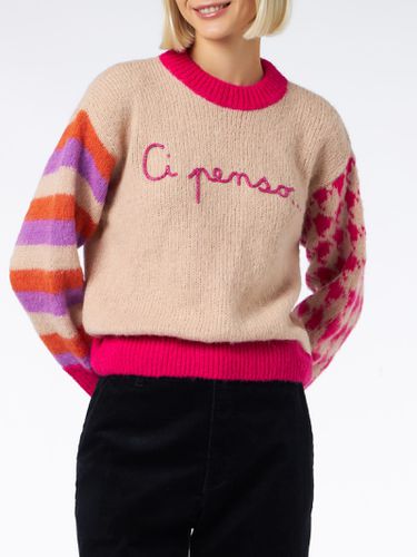 Woman Boxy Shape Soft Sweater With Ci Penso Embroidery - MC2 Saint Barth - Modalova