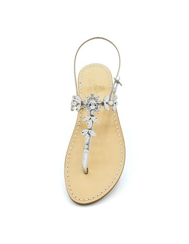Marina Grande Crystal Silver Sandals - Dea Sandals - Modalova