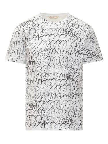 Graphic-printed Crewneck T-shirt - Marni - Modalova