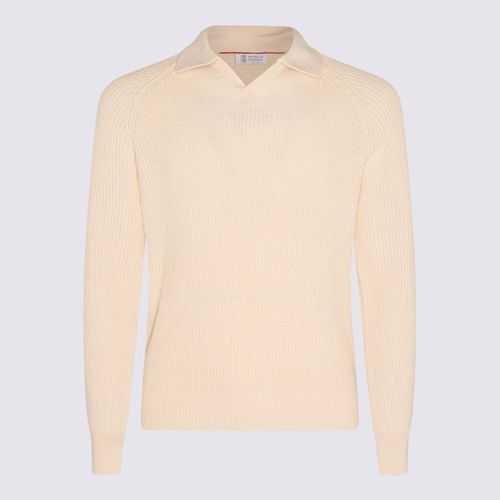 Ecru Cotton Knitwear - Brunello Cucinelli - Modalova