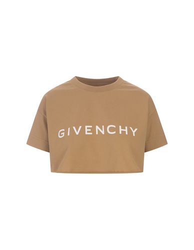 Beige Givenchy Crop T-shirt - Givenchy - Modalova