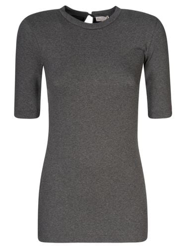 Stretch Fit Short-sleeved Jumper - Brunello Cucinelli - Modalova