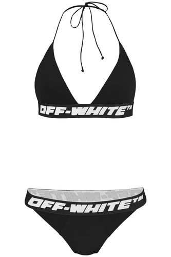 Off-White Logo Band Bikini - Off-White - Modalova