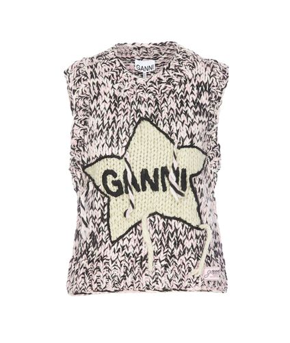 Ganni Graphic Knitted Vest - Ganni - Modalova