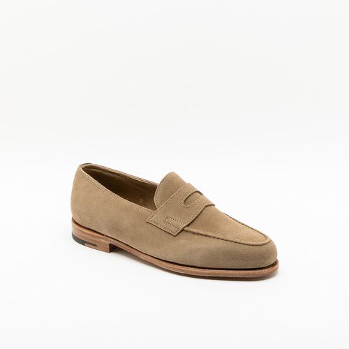 Lopez Sand Suede Unlined Penny Loafer - John Lobb - Modalova