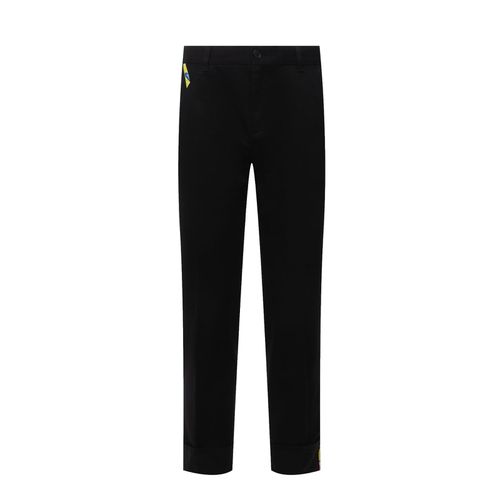 Versace Cotton Gabardine Trousers - Versace - Modalova