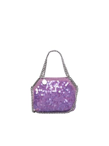 Lilac Mini Falabella Bag With Sequins - Stella McCartney - Modalova