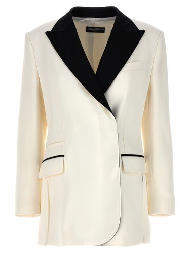 Double-breasted Jacket With Peak Revers - Dolce & Gabbana - Modalova