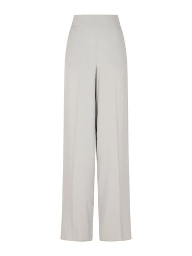 Emporio Armani Crepe Wide Leg Pants - Emporio Armani - Modalova