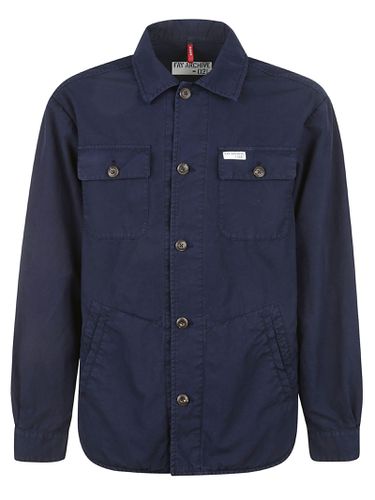 Fay Blue Cotton Shirt Jacket - Fay - Modalova