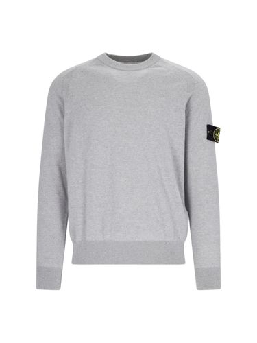 Stone Island Logo Sweater - Stone Island - Modalova