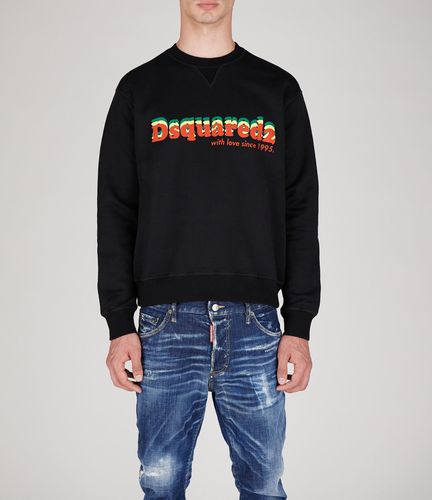 Dsquared2 Black Cotton Sweatshirt - Dsquared2 - Modalova
