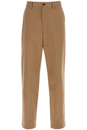 Straight Cotton Stretch Pants In 8 - Dolce & Gabbana - Modalova