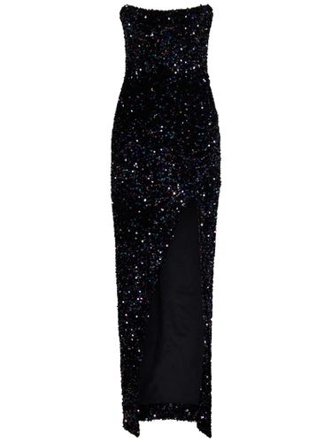 Bustier Glitter Slit Long Dress - Balmain - Modalova