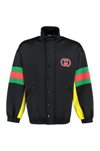 Logo Patch Detail Buttoned Jacket - Gucci - Modalova
