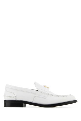 Prada White Leather Loafers - Prada - Modalova