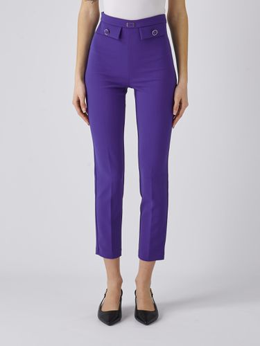 Poliester Trousers - Elisabetta Franchi - Modalova