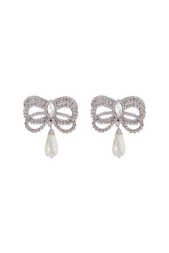 Embellished Metal Earrings - Alessandra Rich - Modalova