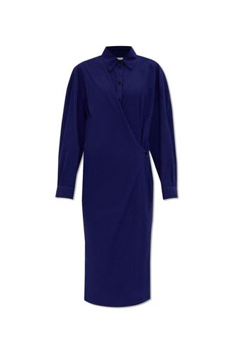 Asymmetric Twisted Midi Shirt Dress - Lemaire - Modalova