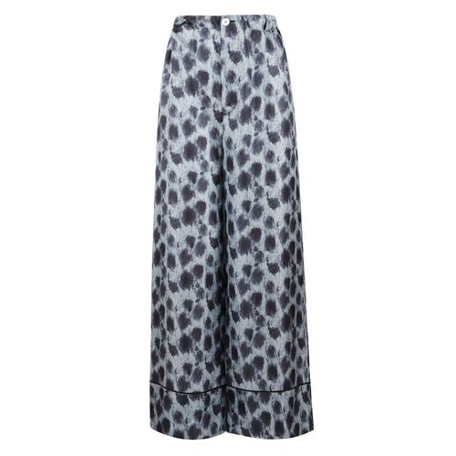 Abstract Printed Wide-leg Trousers - Marni - Modalova