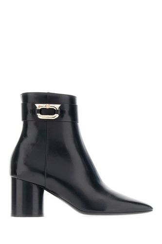 Black Nappa Leather Ankle Boots - Ferragamo - Modalova