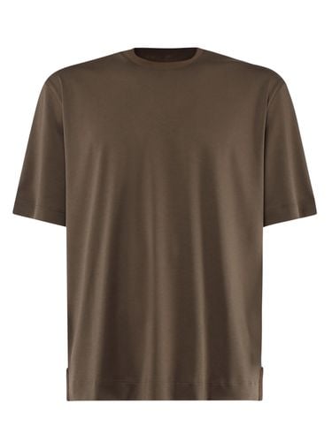 T-shirt In Blended Cotton And Silk - Zegna - Modalova