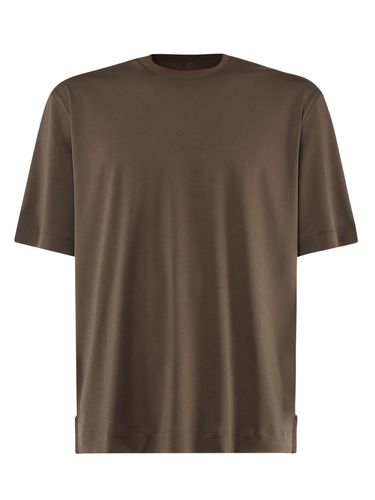 T-shirt In Blended Cotton And Silk - Zegna - Modalova