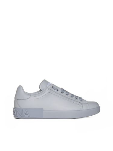 Low-top Sneakers With Contrasting Logo - Dolce & Gabbana - Modalova