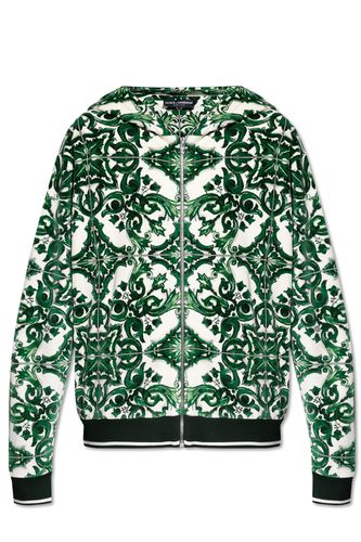 Majolica Printed Zip-up Hoodie - Dolce & Gabbana - Modalova