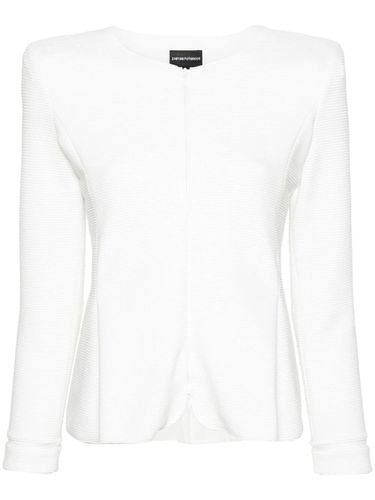 Crew Neck Jacket With Zip - Emporio Armani - Modalova