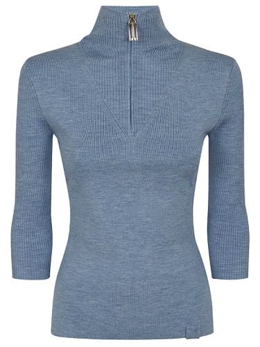 Half Zip Short Sleeve Top - Victoria Beckham - Modalova