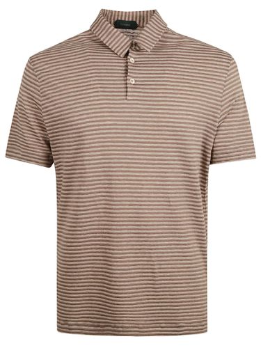 Zanone Regular Stripe Polo Shirt - Zanone - Modalova
