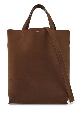 A. P.C. Medium Brown Calfskin Bag With Removable Shoulder Strap Cabas Maiko - A.P.C. - Modalova