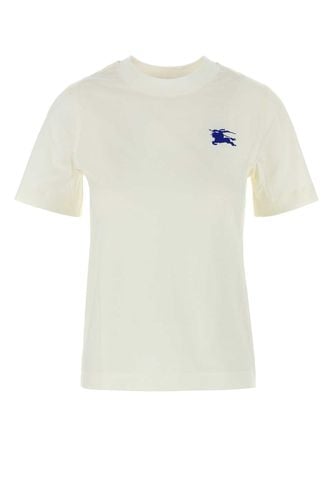 Burberry White Cotton T-shirt - Burberry - Modalova