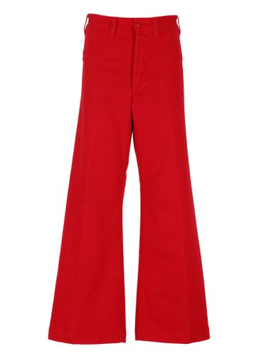 Cotton Palazzo Trousers - Ralph Lauren - Modalova