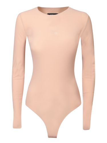 Front Number Graphic Peach Bodysuit - MM6 Maison Margiela - Modalova