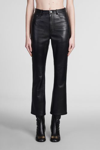 Balenciaga Pants In Black Leather - Balenciaga - Modalova