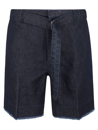 Lanvin Denim Belted Shorts - Lanvin - Modalova