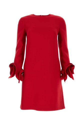 Red Wool Blend Dress - Valentino Garavani - Modalova