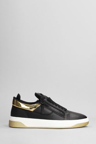 Gz 94 Sneakers In Black Leather - Giuseppe Zanotti - Modalova