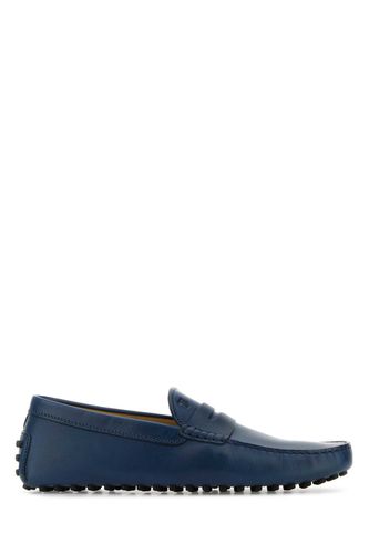 Tod's Navy Blue Leather Loafers - Tod's - Modalova