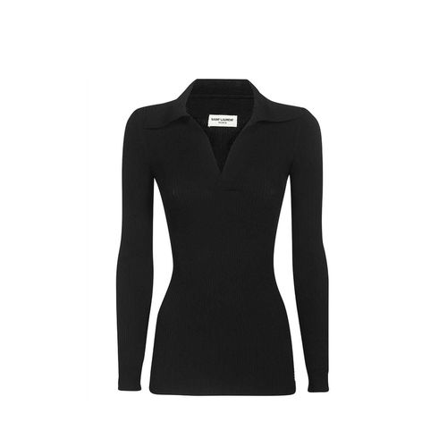 Saint Laurent Ribbed Pullover - Saint Laurent - Modalova