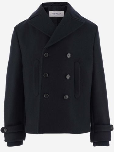 Off-White Double-breasted Peacoat - Off-White - Modalova