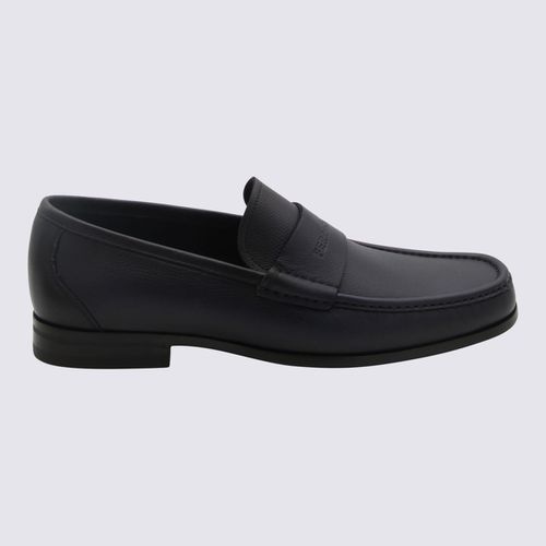 Ferragamo Black Leather Loafers - Ferragamo - Modalova