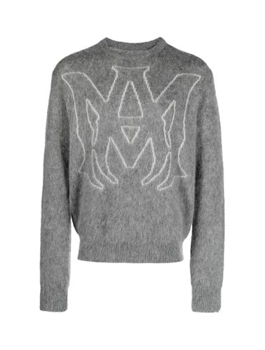 AMIRI Logo Round Neck Sweater - AMIRI - Modalova