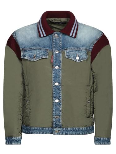 Denim Varsity Jacket - Dsquared2 - Modalova