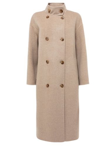 Wool Double-breasted Coat - Alpha Studio - Modalova