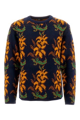 Embroidered Wool Oversize Sweater - Etro - Modalova