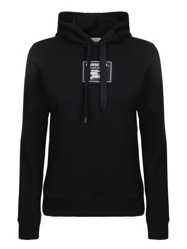 Burberry Cotton Black Hoodie - Burberry - Modalova